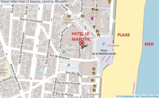 Hotel Le Majestic Canet Plage מראה חיצוני תמונה